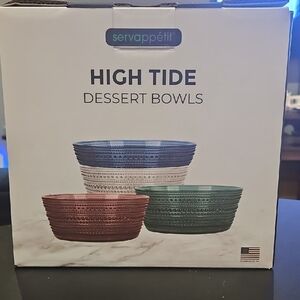 Servappétit High Tide Colorful Dessert Bowls Set